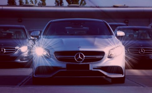 A luxury car being loaded for enclosed car transport from Mumbai by Shiftraa A luxury car being loaded for enclosed car transport from Mumbai by Shiftraa